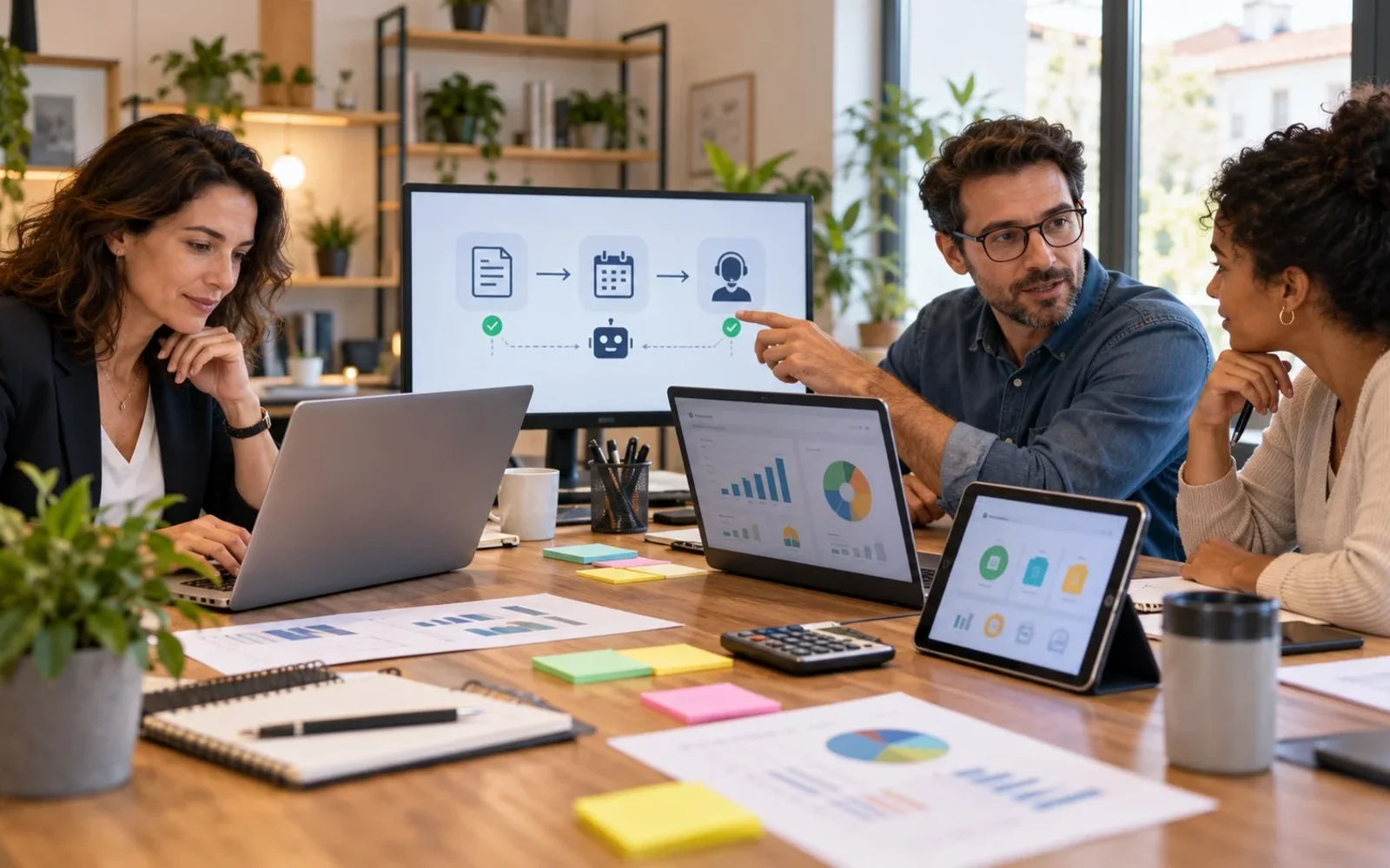 Écran d’un logiciel de gestion vu de très près