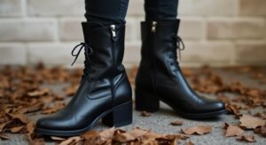 bottes noire daim